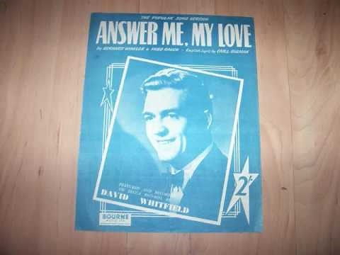 David Whitfield - Answer Me (1953)