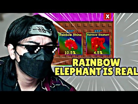 GACHA PREMIUM SAFARI EGG RAINBOW ELEPHANT IS REAL AT GROW A GARDEN