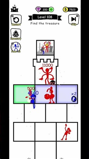 108 Stick War: Hero Tower DefenseGameplay Walkthrough Rainbow Friends #stickwar Ft.Saran S