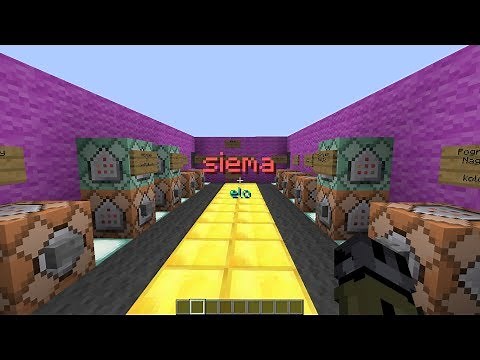 Wielkie napisy na ekranie: TITLE minecraft