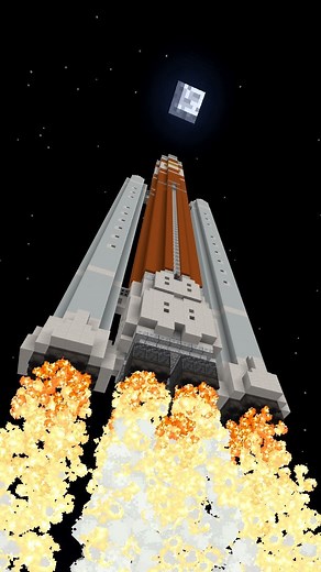 Minecraft on Instagram: "3...2...1 Lift off! The #Artemis Missions have landed in Minecraft in partnership with @NASA! 🌙 🚀 Design your own rocket and navigate the Orion space capsule on a mission to the moon! #MinecraftEdu"