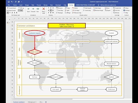 Animate Visio process diagrams with Unistep