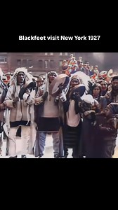 Blackfeet visit New York 1927 | Native Americans Spirit