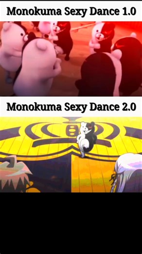 Monokuma Dance comparison 🥵 #danganronpa #monokuma #dance #viral