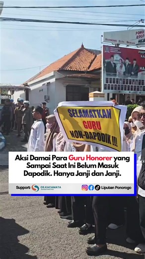 Ribuan Guru Honorer Ponorogo Tuntut Masuk Dapodik — Aksi Damai 26 Mei 2026