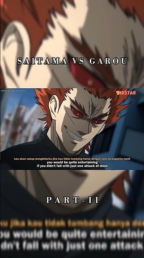 GAROU VS SAITAMA FULL FIGHT PART 2☠️ #anime #saitama #onepunchman