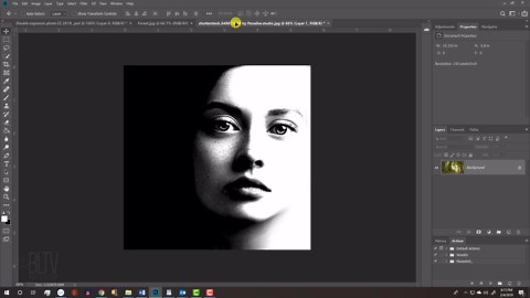 Photoshop: How to create a stunning, double exposure graphic portrait
