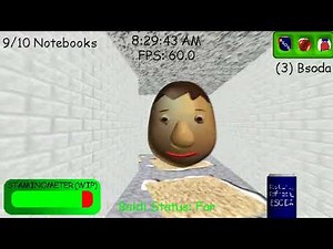 Revisiting old BBNSOR versions - Baldi's basics decompiled mod [New school opening Remastered]