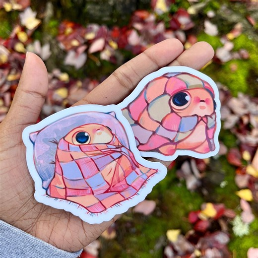 Quilt Frog Stickers | Vinyl Water Resistant Sticker | Cute Sticker | Cute Frog - Etsy