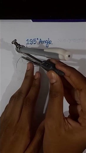 135 degree angle #compass
