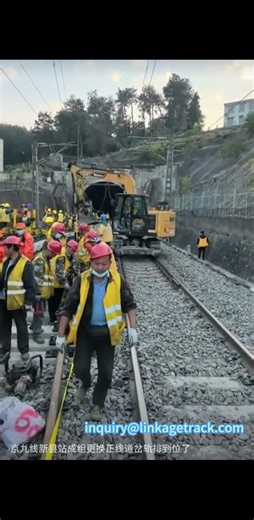 mainline turnout replacement #excavator #machine #train #railway #construction #machinery #railroad