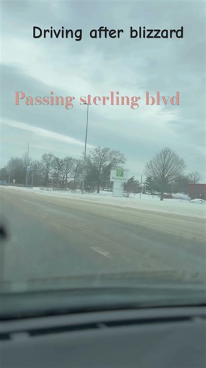 Driving after blizzard