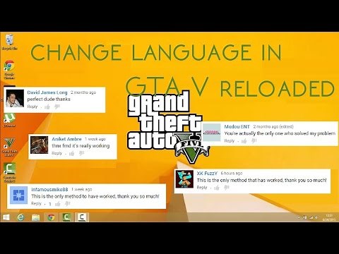 Change language in Grand Theft Auto V Reloaded / 3DM