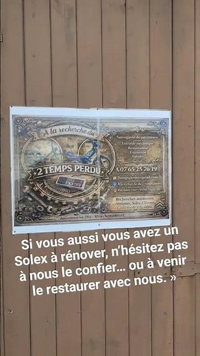 Retour à la maison… confiez-nous votre Solex !