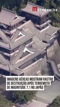 Imagens aéreas mostram rastro de destruição após terremoto de magnitude 7.1 no Japão