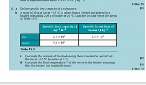 11. Questions on specific heat capacity and calorimetrya) Def... | Filo