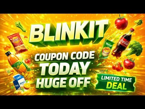 🛒 Blinkit Coupon Code Today ⚡ Instant Grocery Deals & Fast Savings 💚