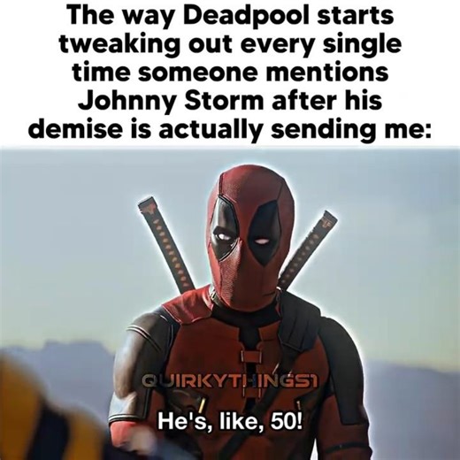 DEADPOOL starts TWEAKING OUT at the mention of JOHNNY STORM🥹✌🏻#deadpool #compilation #humantorch #4k