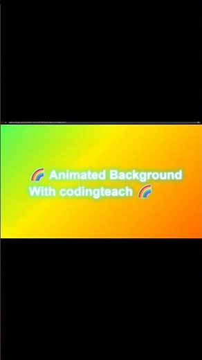 🔥 HTML & CSS Animated Background Tutorial (Source Code)