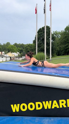 Thrilling Make Shift Slip N Slide at Rotating Water Slide