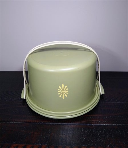 Tupperware Cake Carrier, Vintage Avocado Green Cake Taker - Etsy