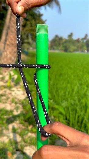 Easy No-Slip Rope Knot for Pole 🪢 | Strong & Secure Outdoor Tie