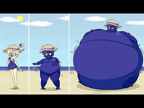 The Blueberry Girl at the Beach | Blueberry Inflation Comic Dub 7