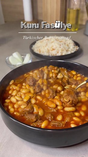 Türkischer Bohneneintopf Rezept für Kurufasulye