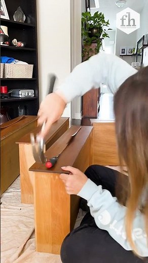 Woman Gives Old Dresser a Makeover
