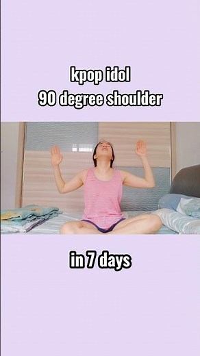 kpop idol 90 degree shoulder in one week #shorts