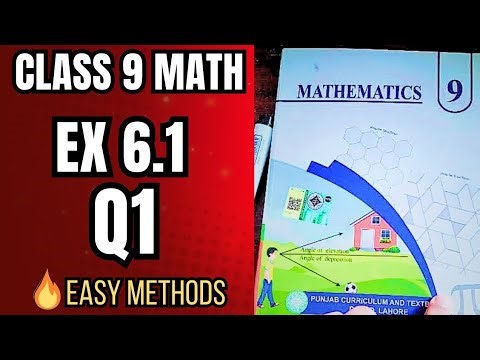 Class 9 Math Exercise 6.1 Question 6 | 9th Class Math Chapter 6 | PTB 2025 Urdu Solution