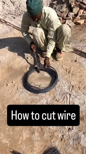 Construction.Tips on Instagram: "How to cut wire"