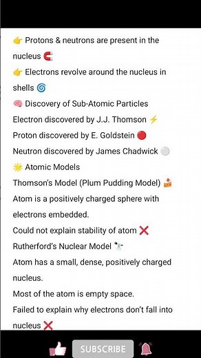 Class 9 CBSE Science Chemistry Ch-Structure of atom one page notes 📄 and short notes #Shorts