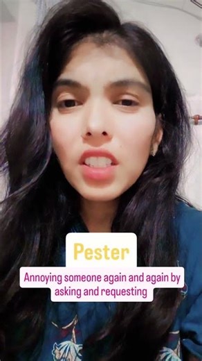 pester meaning #english #howtoimprovespokenenglishintamil #englishgrammar
