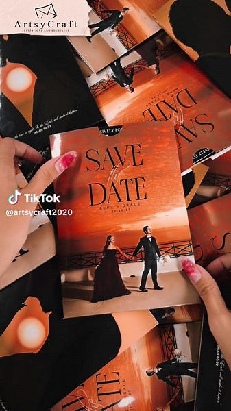 Unique Magazine Style Wedding Invitations
