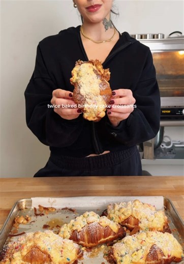 Delicious Birthday Cake Croissant Recipe