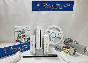 Nintendo Wii White Console X2 Official Controllers - MARIO KART EDITION 45496342067 | eBay UK
