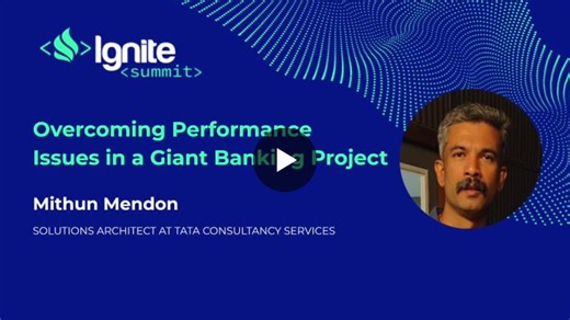 Overcoming Performance Issues in Banking with Mithun Mendon | Apache Ignite posted on the topic | LinkedIn