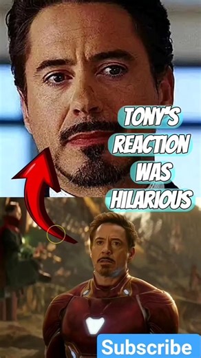 tony's reaction was hilarious. #marvel #shorts