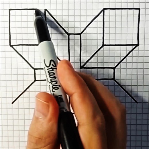 Dibujos en 3D. 4 ideas faciles de dibujar en 3D, para principiantes. #Dibujos3D #comodibujar #dibujosfaciles #Arte | Duke art