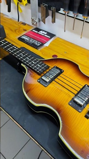 Maintenance and adjustment of Epiphone Viola bass guitars. #bass #guitar #guitarplayer