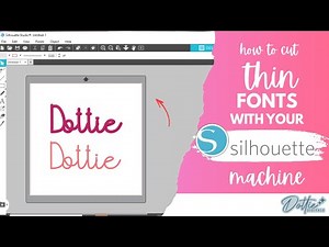 Silhouette Tutorial: How to Cut Delicate or Thin Fonts Without Tearing