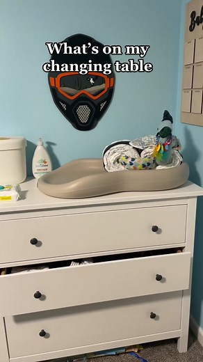 This is what’s on my changing table after watching lots of videos of recommendations. Anything I should add? #babychangingstation #changingtable #newbornorganization