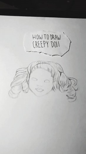 Creepy Doll Drawing Tutorial