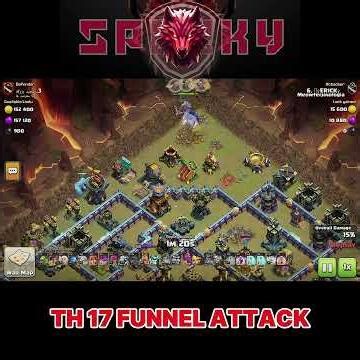 Clash of Clans | TH 17 funnel attack using root rider
