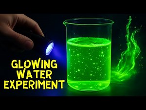 How to Make Glowing Water | UV Light Fluorescence Experiment | Magic Science Trick