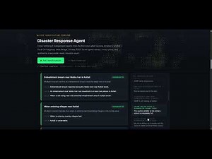DisasterResponseAgent Project(Hackathon demo)