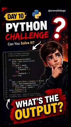 🚀 Python Challenge || Welcome to Day 10 of 100 Days of Python #coding #programming