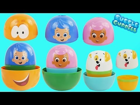 Nesting DOlls with bubble guppies toys