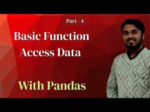 Basic Pandas Function and Access data with Pandas